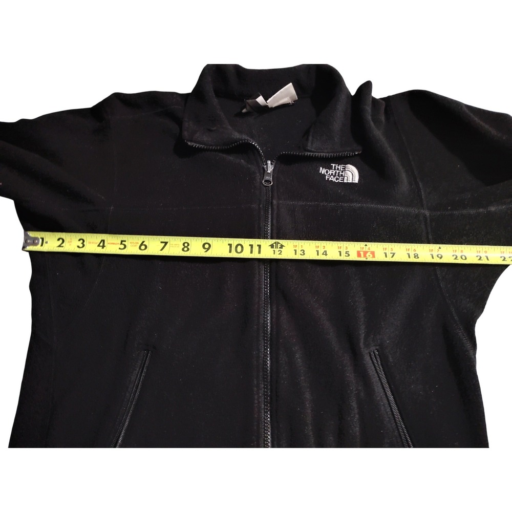 The North Face Black‎ Fleece Zip Up Jacket Men's Size Medium - Picture 3 of 7